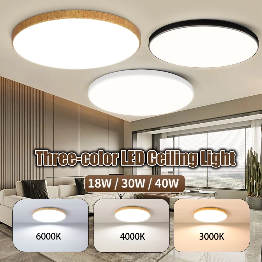 Lámpara de Techo LED 110v 220v, Panel LED Impermeable para Cocina, Baño, Balcón, Lámpara de Techo, Luminaria