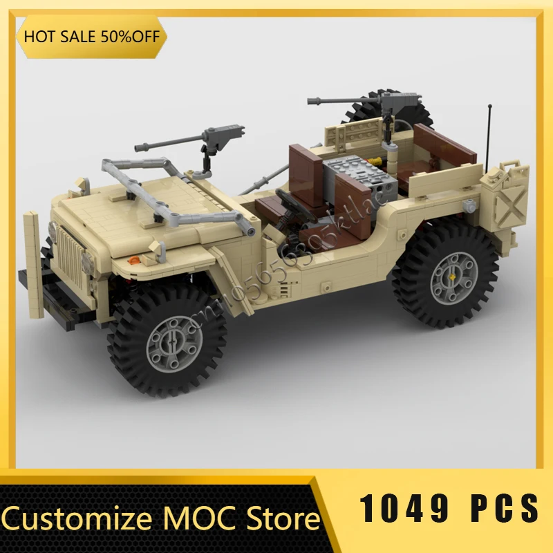 

1049 детали, хит продаж, модель MOC Jeep, модульный набор «сделай сам», строительные блоки, детская сборка, дисплей, игрушки, фестиваль, сюрприз, подарок на день рождения