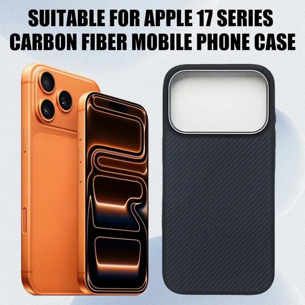 

Для IPhone 17, 100% твердая обложка из углеродного волокна, чехол для Magsafe, ультратонкий, легкий, легко наносится и снимается