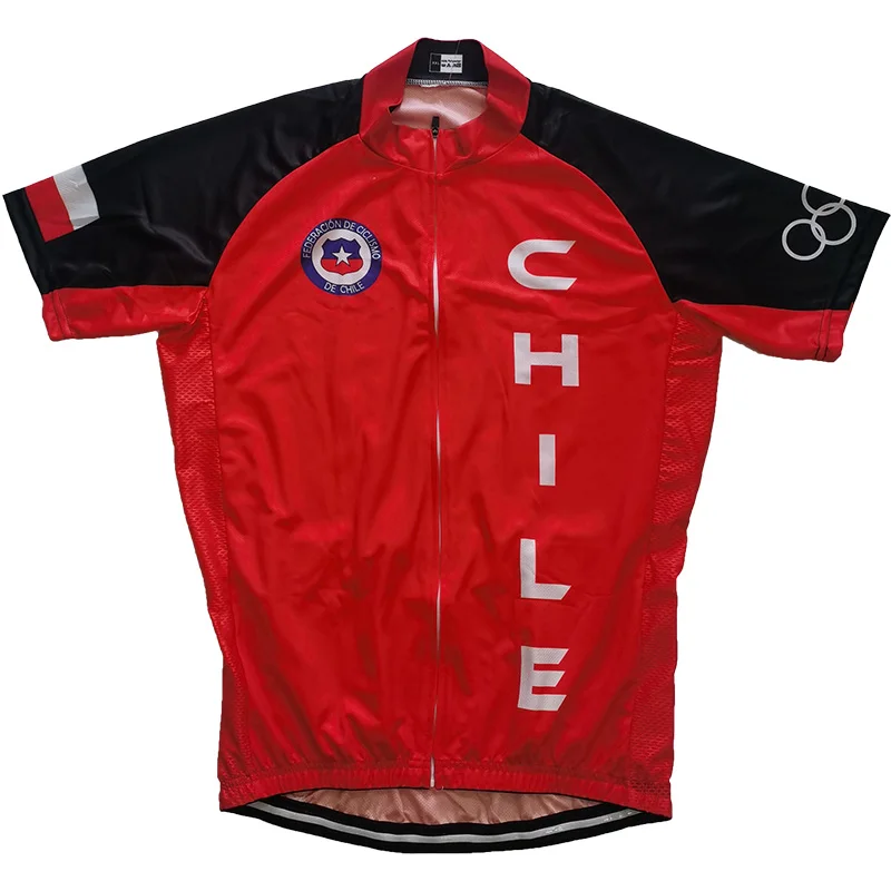 Summer Chile Short Sleeve Road Cycling Jersey Bicycl Jacket Run Climbing Chile Shirt Clothes Bike Anti-Slip Downhill Fishing Top