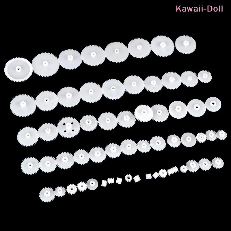[DO]58Pcs Gear Kit WSFS Gears 0.5 Module Reduction Gears Set Plastic For DIY Motor Robot Car Science Project Accessories[DO]