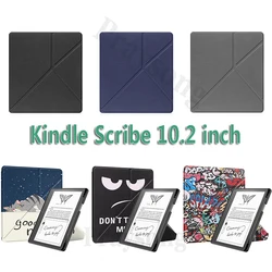 Painting Flip Cover for Kindle Scribe 2024 Protection Case Scribe 10.2 Inch Book Reader 2022 Smart Sleeve Funda Foldable Support
