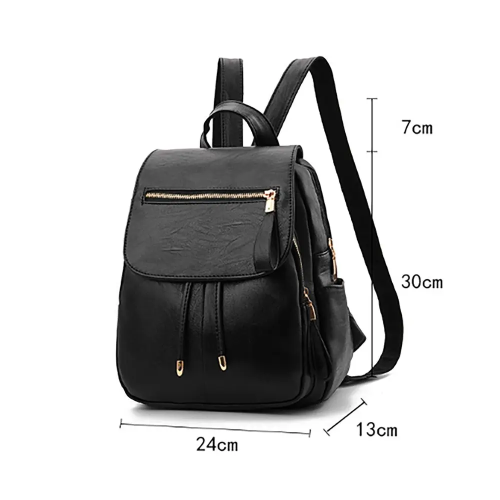 Hochwertige große Kapazität Schult asche wasserdicht verstellbarer Riemen Schultern Tasche pu wasch bar vielseitiger Rucksack Unisex