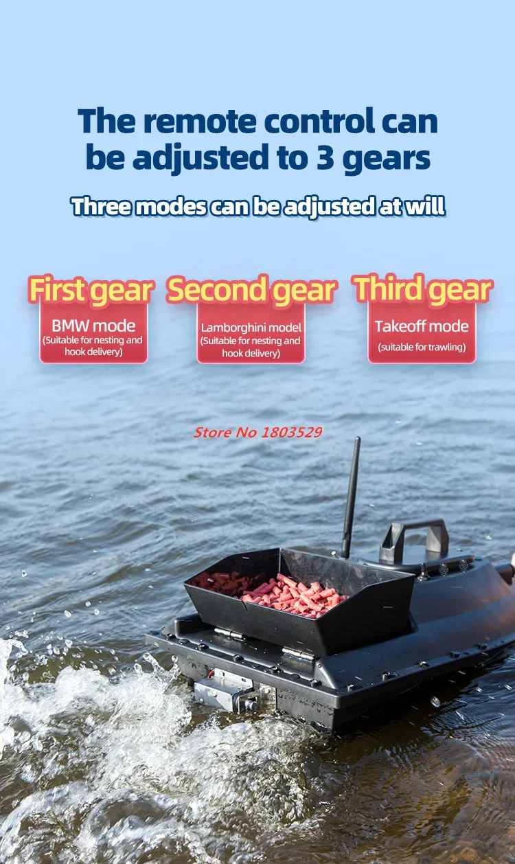 99 Point GPS Fishing Bait Boat 55CM Large 600M 2.5KG Load 12V High Power Fixed Speed Cruise Remote Contol Unhook Bait Boat Toys