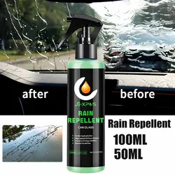 Car Glass Water Repellent Spray 50ML 100ML Auto Ceramic Coating Windshield Nano Hydrophobic Liquid Protection Coating Repellent