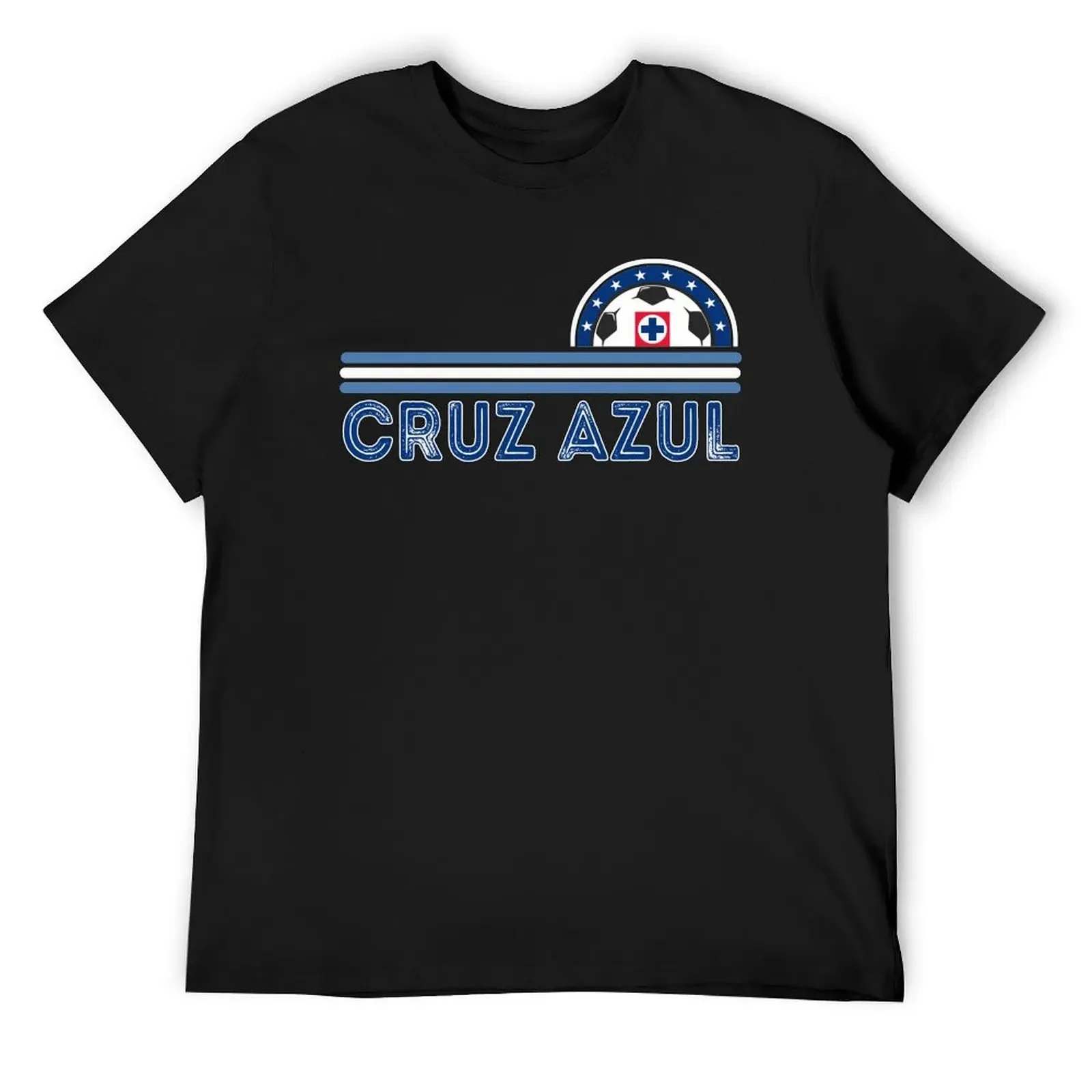 Cruz Azul Mexican Team With Soccer Ball T-Shirt tops quick-drying summer top animal prinfor boys mens graphic t-shirts pack