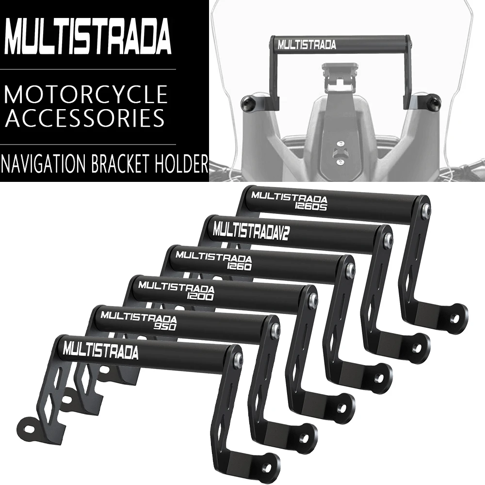 For Ducati Motorcycle MULTISTRADA V2S V 2 S Travel 1260 1200 Navigation Bracket Holder GPS Phone Support Mount Multistrada1200S