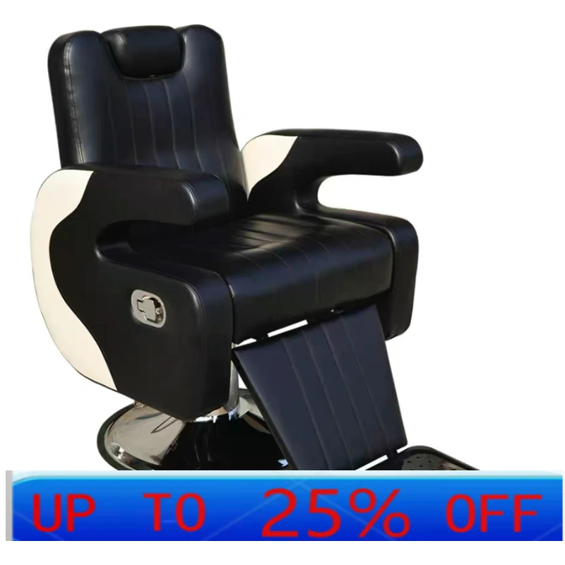 LTT   Salon ChairSalon  Can Be Put down Lifting Hair Salon Internet Celebrity Men's Hair Cutting Chair Beauty Tattoo