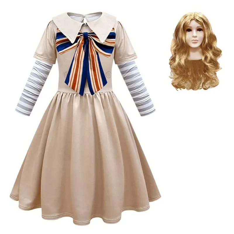 Movie M3GAN Cosplay Costume Girls Cos Dress AI Robots Megan Dresses Uniform Halloween Carnival Role-play Party Outfits for Women
