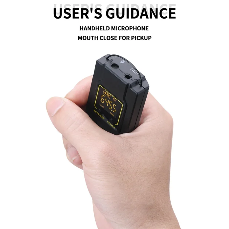 

UHF Photography Mobile Phone Wireless Microphone Video Live Street Interview Recording Lavalier Microphone ABS