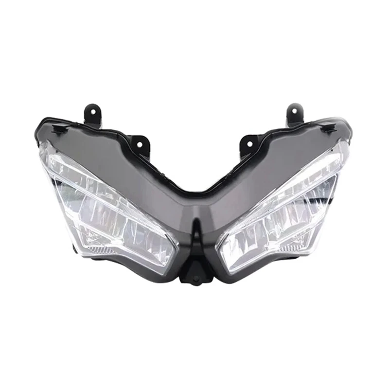 Motorcycle Front Headlight Assembly For Kawasaki Ninja 250 400 ZX6R ZX-6 LED Head Light Lamp Replacement Parts