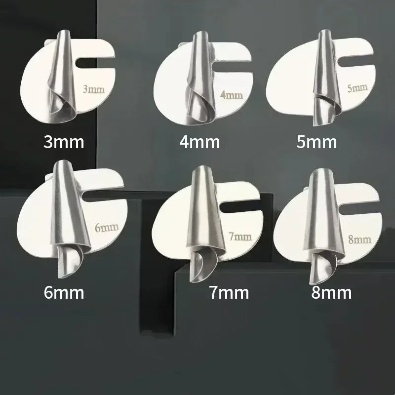 3mm-10mm Sewing Rolled Hemmer Puller Stainless Steel Old Sewing Machine Presser Hemming Foot DIY Crafts Sewing Tools Accessories