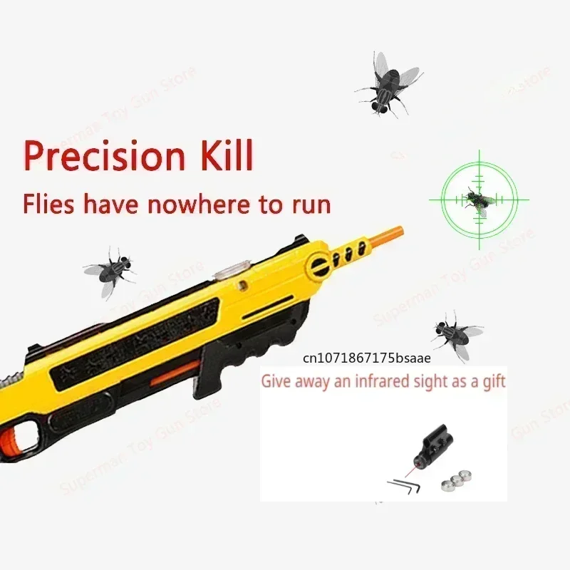 New Salt Gun Free aiming device as a gift Upgraded accurate Aiming Fly and Mosquito Killer Adult  Toy