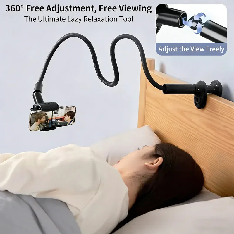 Lazy bedside phone holder, bed lying clip holder, TV watching support stand, desktop phone holder, car universal holder