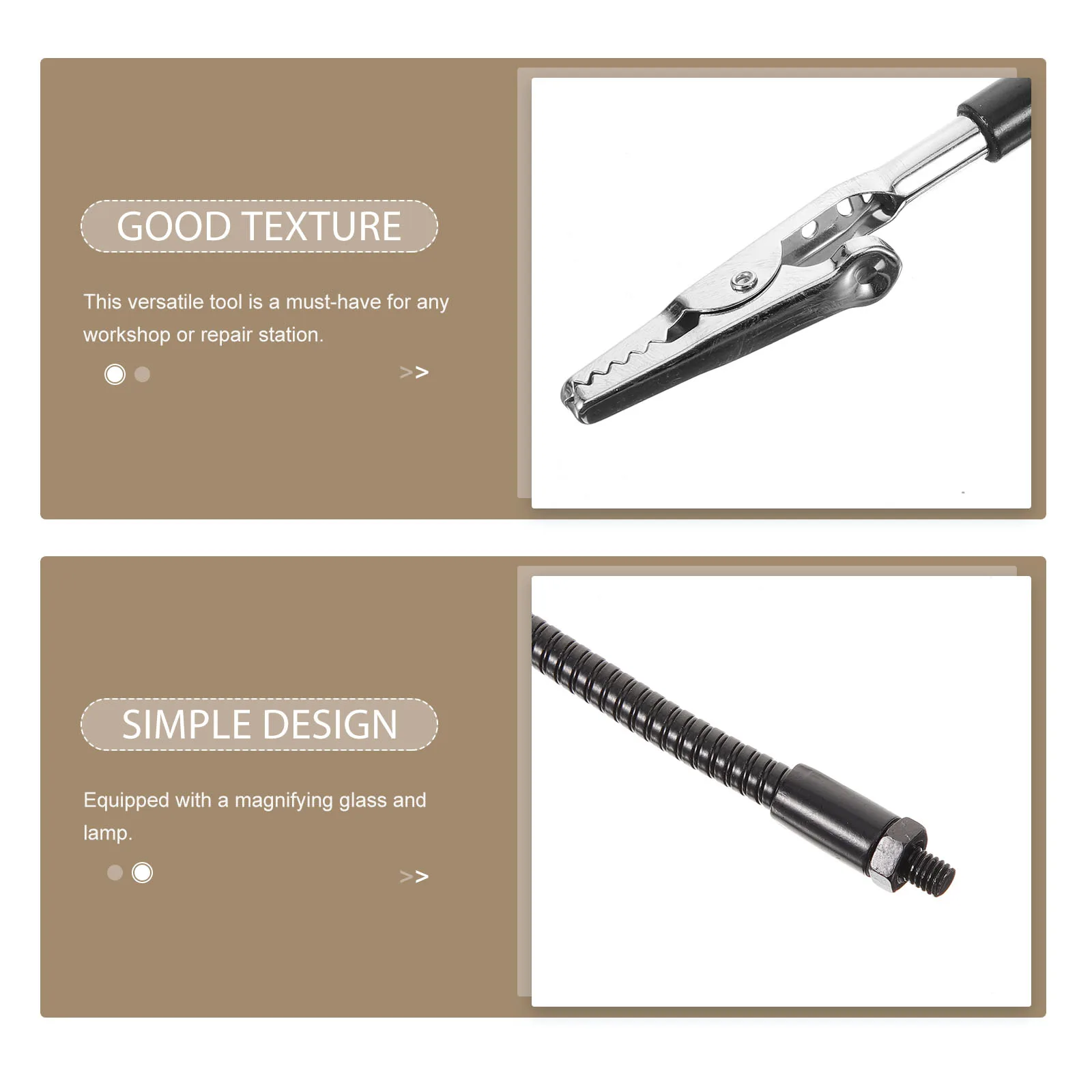 

Welding Fixing Fixture Soldering Wire Holder Electrical Black Stainless Steel Clamp Magnifying Glass Lamp Circuit Board Repair