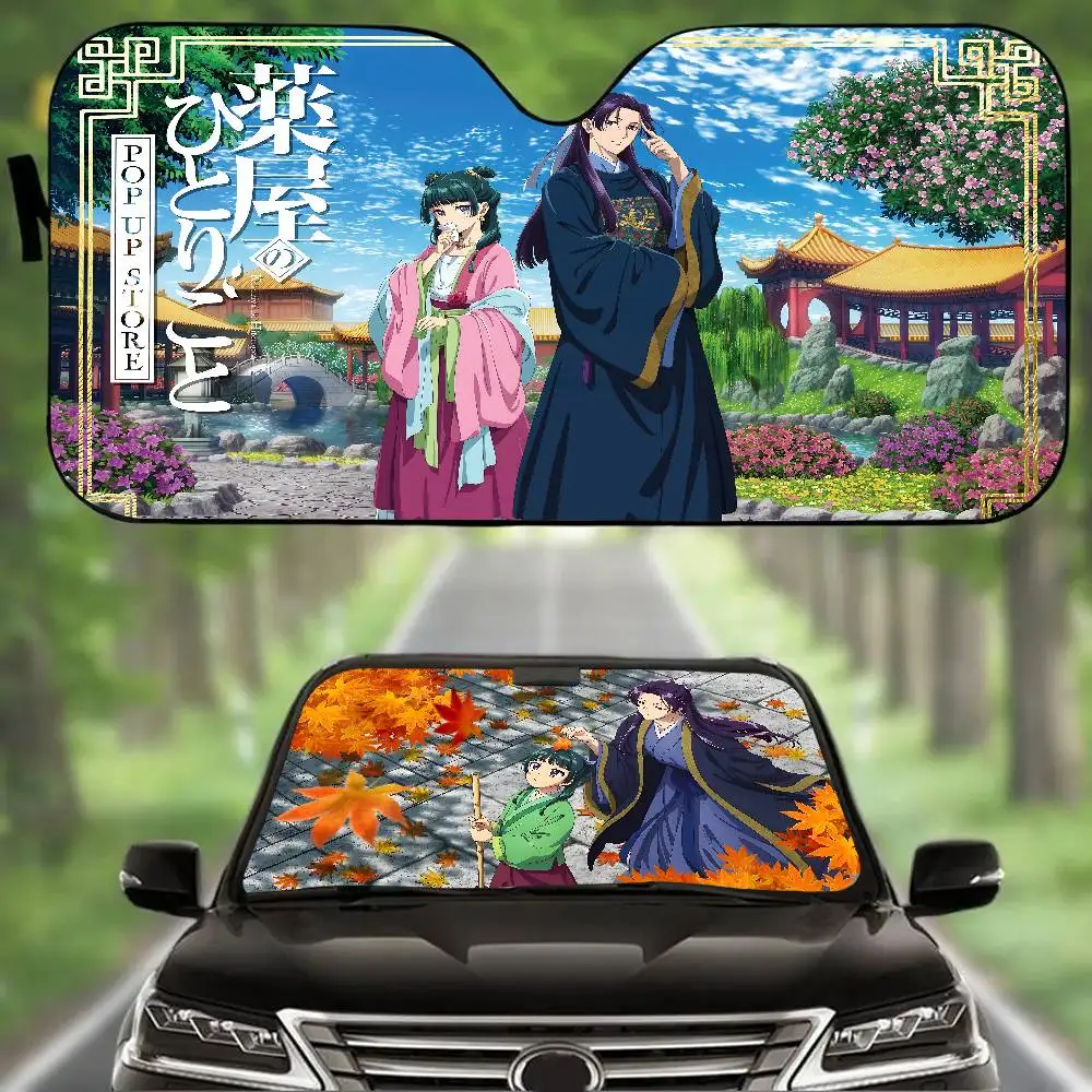 

Anime The A-apothecary D-diaries Windshield Sunshade Anime Cute Car Front Windshield 70x130cm Sun Visor Heat Reflector
