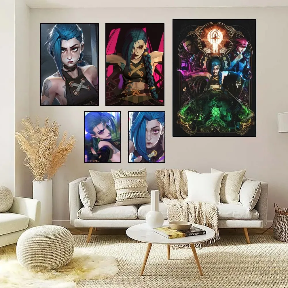 A-Arcane Jinx L-Lols Poster Fancy Wall Sticker for Living Room Bar Vintage Decorative Painting Middle #1