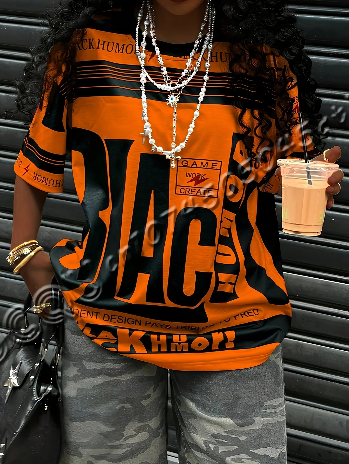 Letnia damska koszulka na co dzień z okrągłym dekoltem i krótkim rękawem z nadrukiem w litery Prosta koszulka do noszenia na co dzień Koszulki z nadrukami Męska koszulka z okrągłym dekoltem