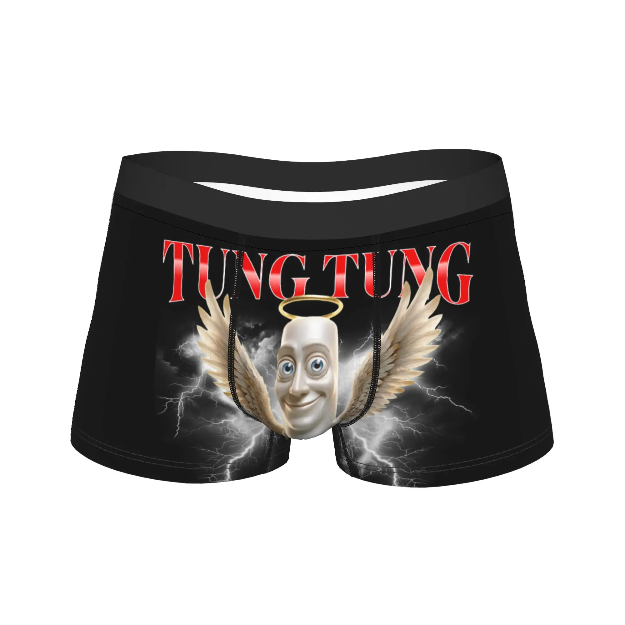 

Tung Tung Tung Sahur Italian Brainrot Fun Meme Underwear Man Shorts Briefs Elastic Trunk Quality Design Large Size Panties
