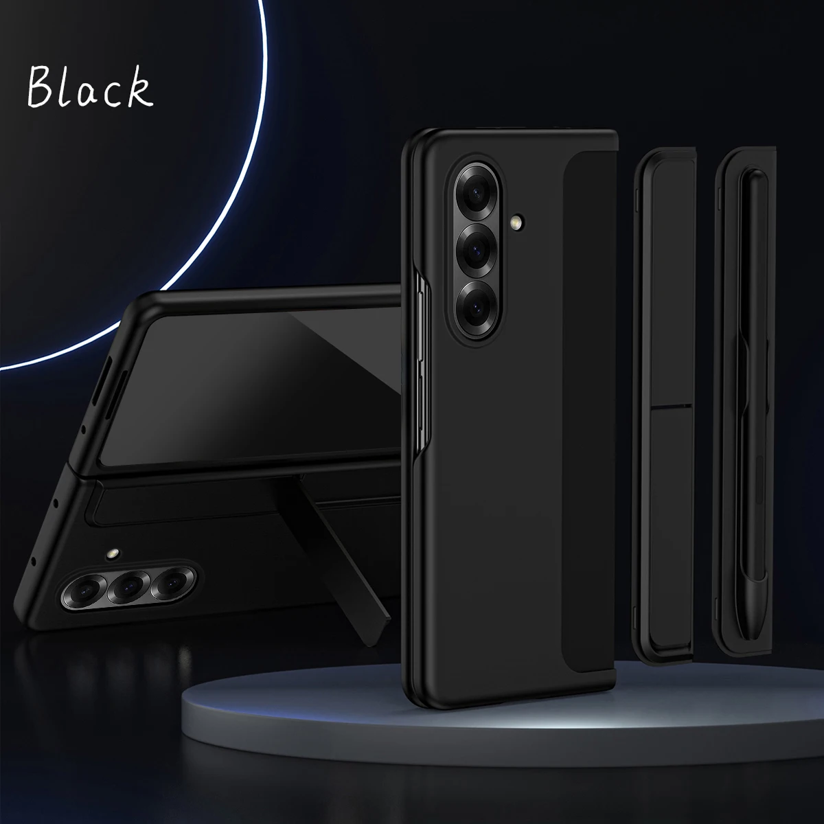 For Samsung Galaxy Z Fold 8 Ultra 7 6 5 4 3 5G Case Skin-Friendly With Removable Pen Slot Kickstand Holder Shockproof Hard Cover