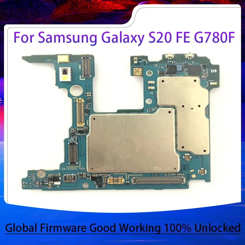 Full Tested For Samsung Galaxy S20 FE 4G G780F G780G Motherboard Unlocked S20FE 5G G781U G781B G781V Logic Board With Full Chips