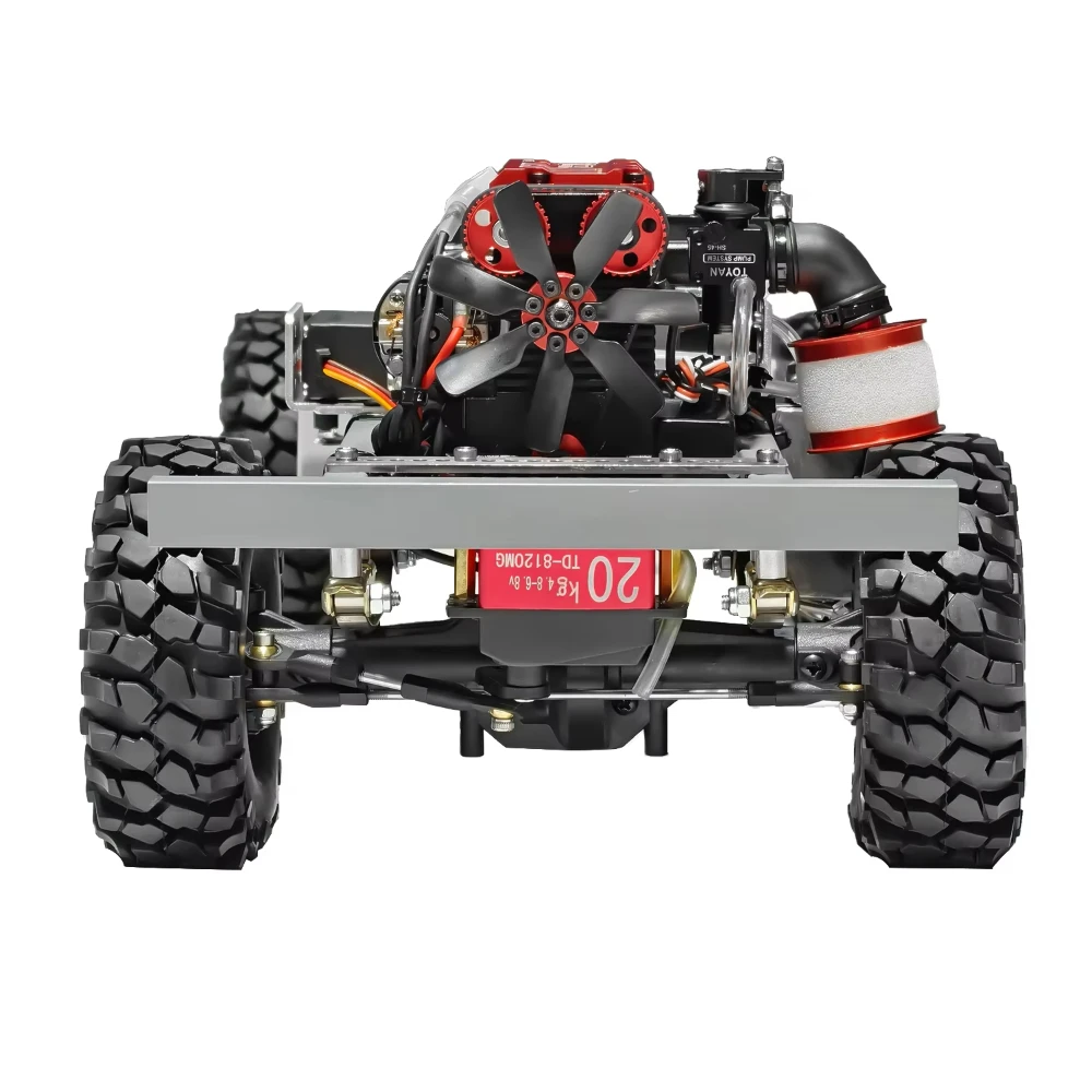 TOYAN 4WD L200AC Two-cylinder Methanol Four-wheel Drive Frame Kit Homemade Fuel Model Remote Control Car Chassis Gearbox Toy