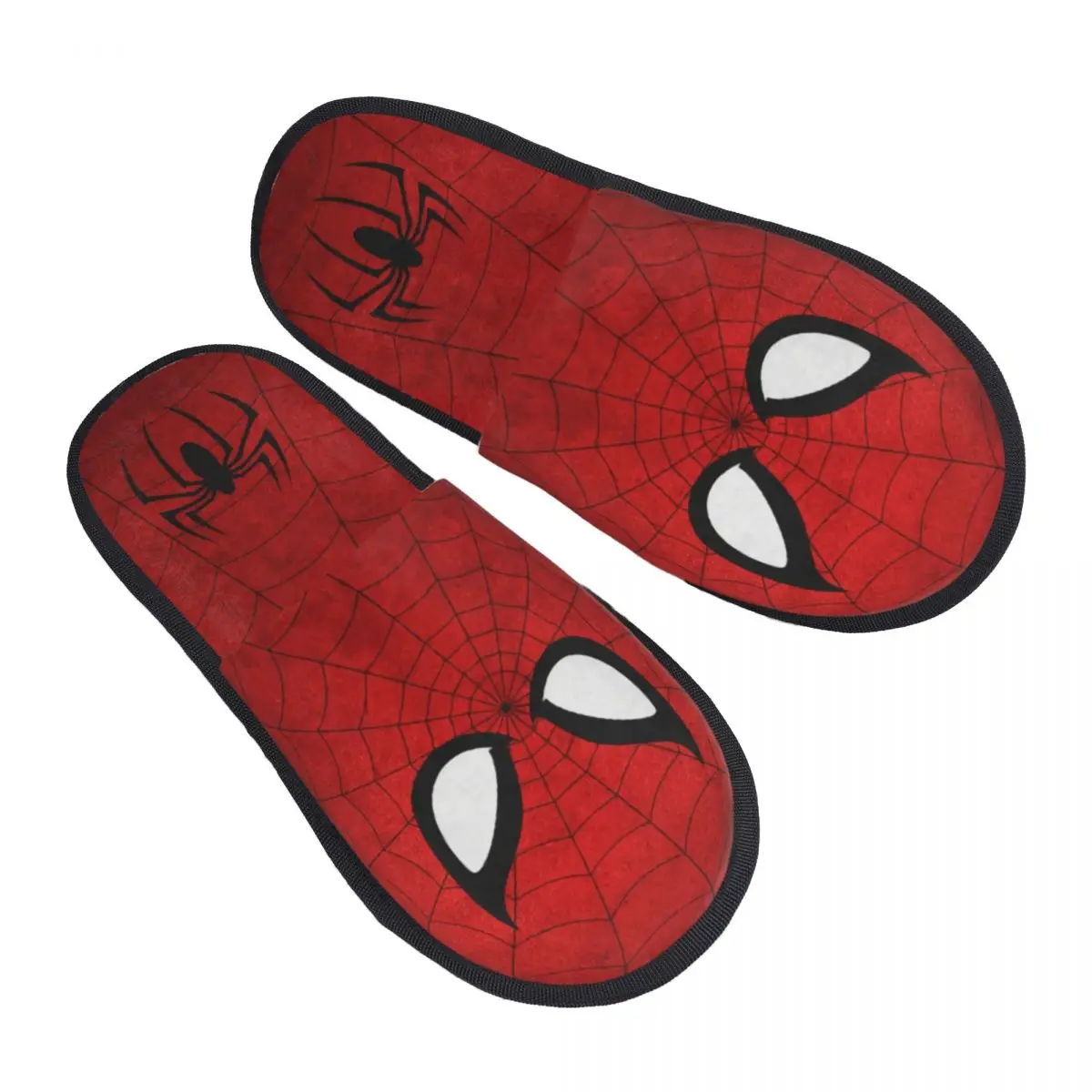 

Custom Spider Man Cartoon Superhero Memory Foam Slippers Women Comfy Warm House Slippers