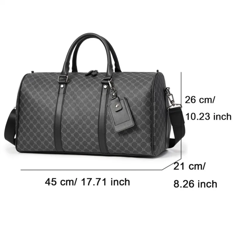 Alta Qualidade Viagem Duffle Bolsas para Homens, Bolsas De Couro, Bolsa De Ombro, Fitness, Esporte, Malas, Bagagem De Mão