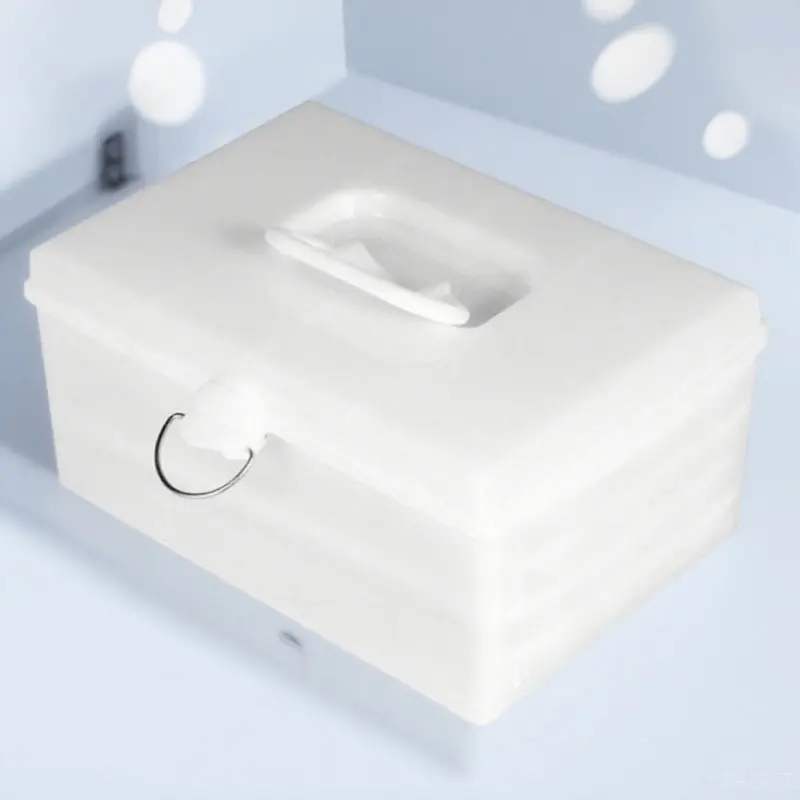 

Portable Mahjong Box Large Capacity Plastic Storage Case for Mahjong Tiles Household Organizer Smooth Round Edges Design