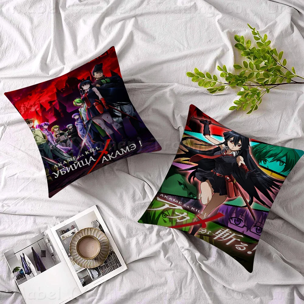 Akame Ga Kill Pillow Anime Pillow Sofa Bed Head Pillow Cover Cushion Cover 45x45 Cm Fashion