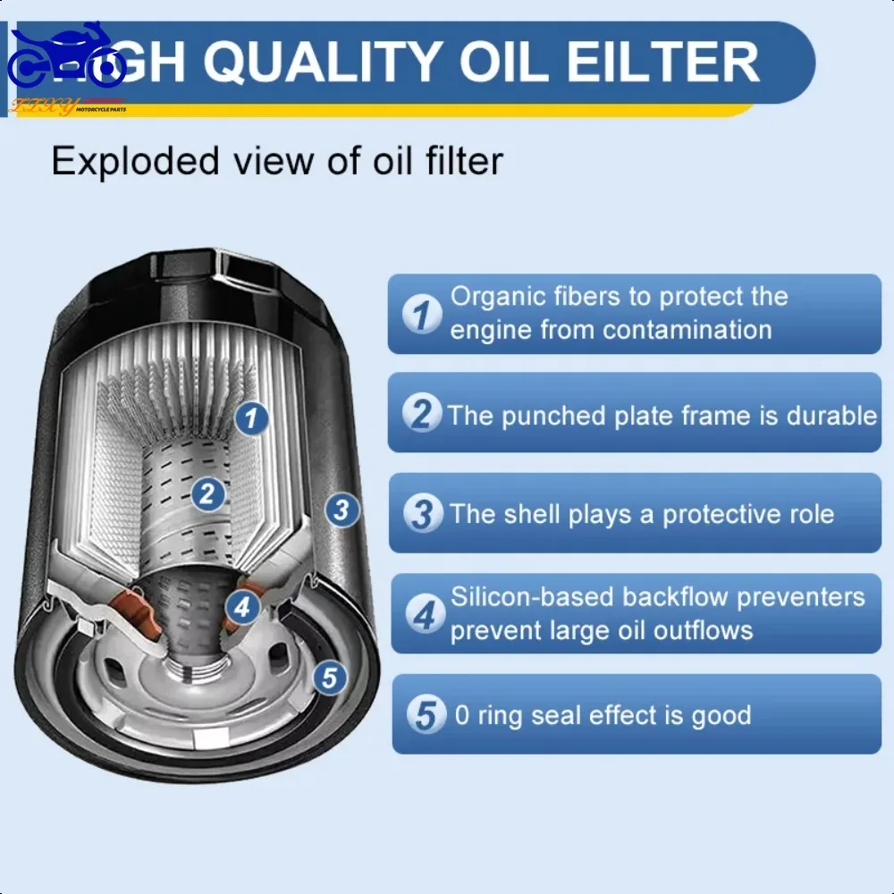 High Flow Motorcycle Oil Filter 29400078 Air Filter 63796-77 for H.D.XG500 XG750 NAA Street  XG 750 Street Rod 2015-2020