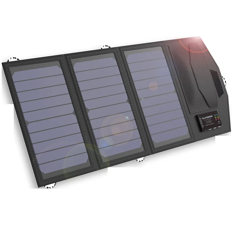 With battery 10000mAh 15W solar charger PD18W two-way fast charging mobile power supply