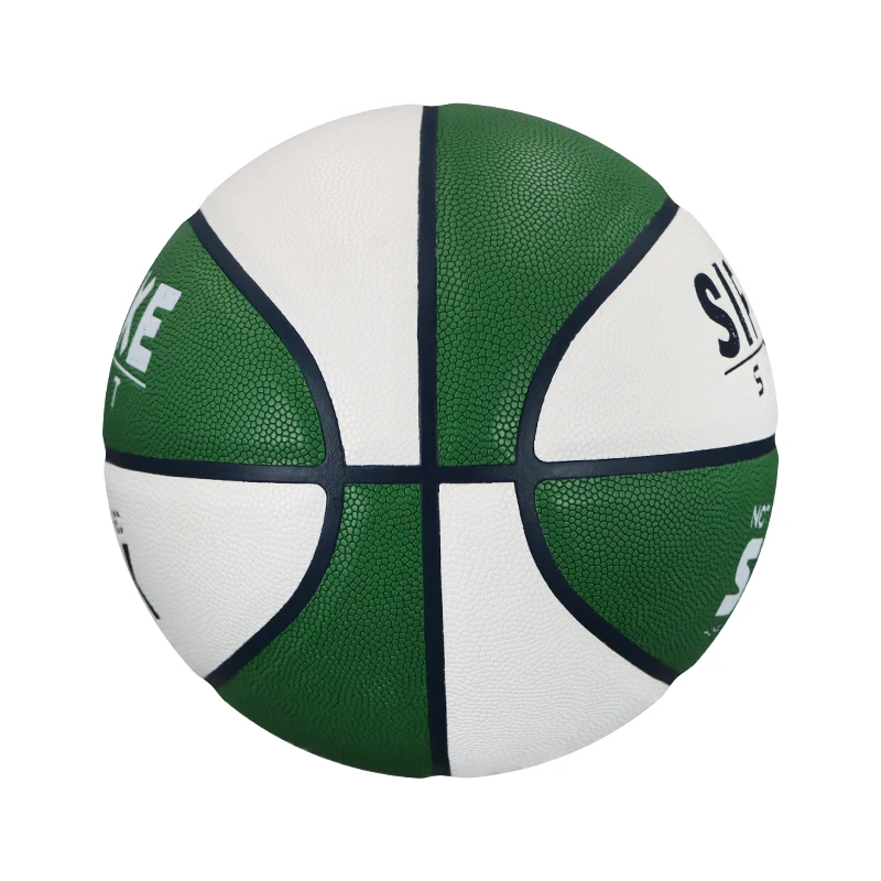 SIPAKE Basketball Size 7 สีขาว สีเขียว PU Outdoor Indoor Ball Women's Youth Men's Competition Training Basketball
