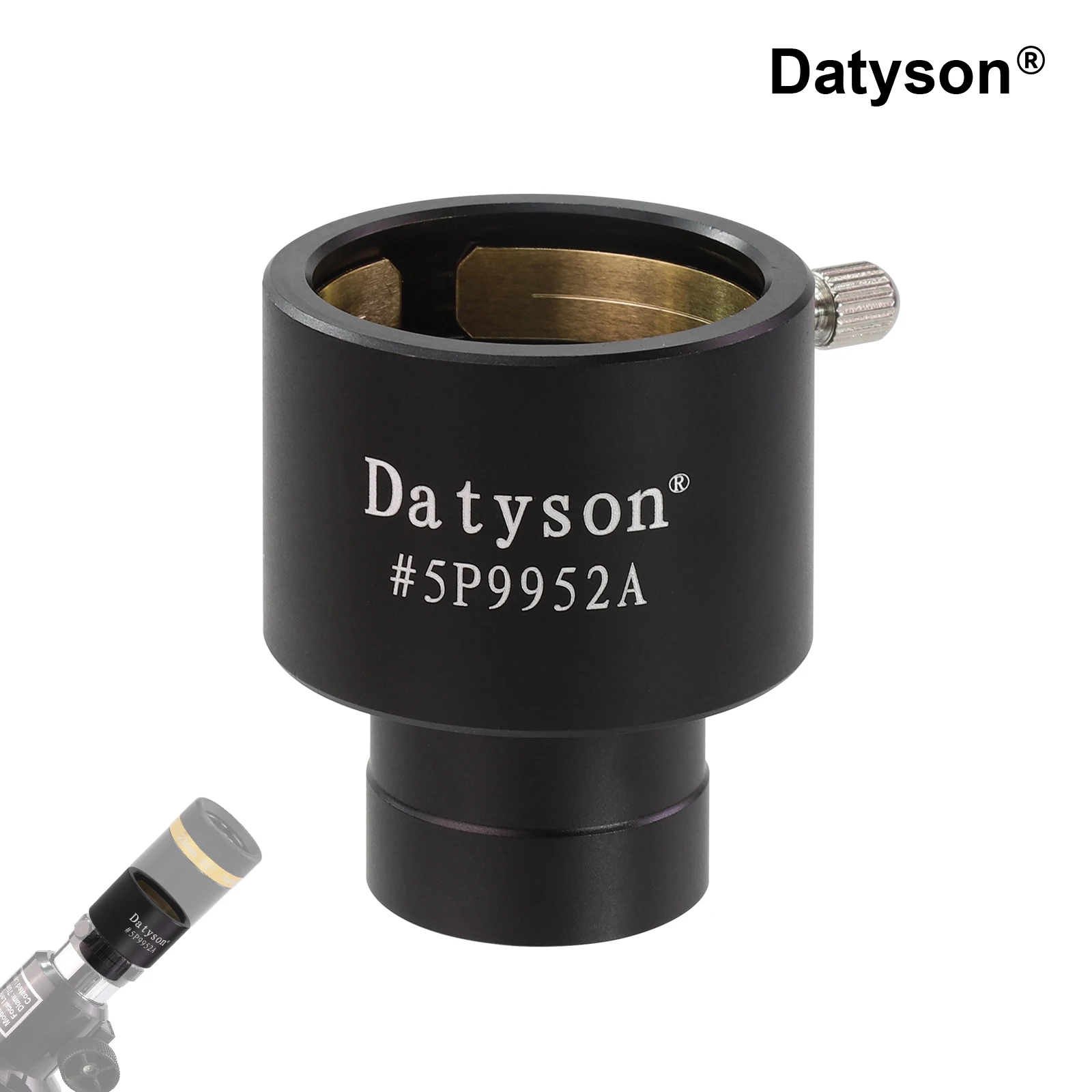 0.965 inch to 1.25 inch Eyepiece Adapter for Telescope Metal-Telescope Accessory with Premium Thumbscrew Scratch-Resistant Brass