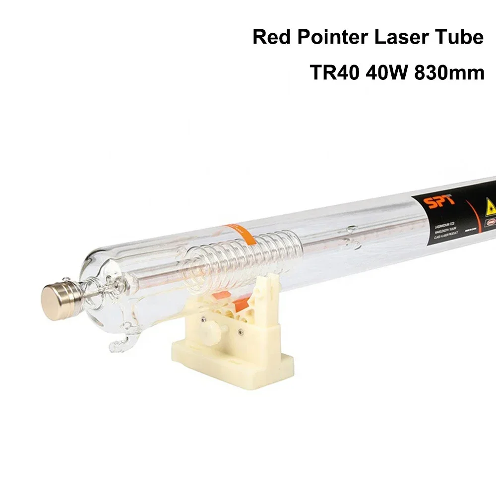 QDLASER TR40 Co2 Laser Tube 40W Length 830mm Dia.80mm for CO2 Laser Engraving and Cutting Machine