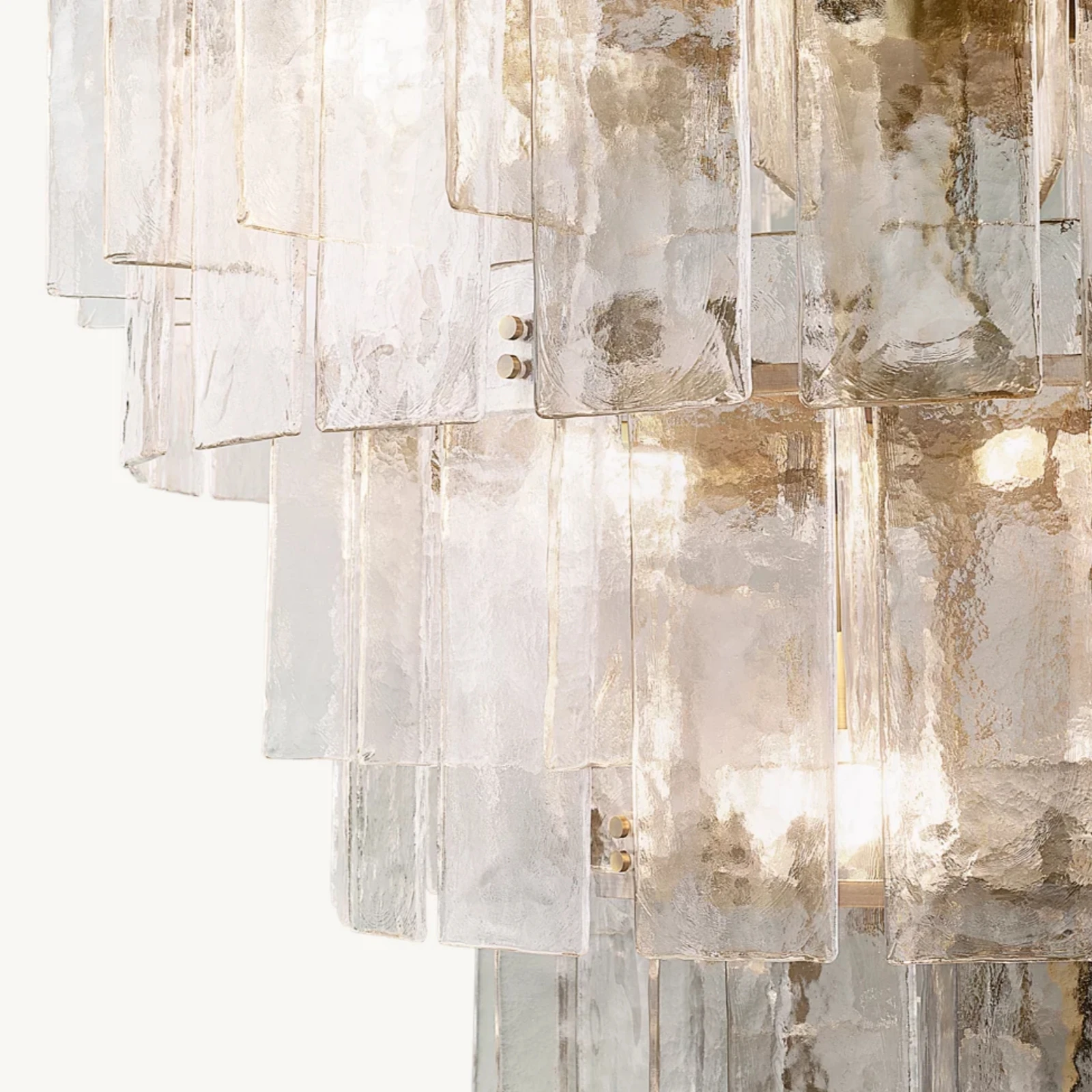 Clear Glass Chandelier Vintage Bright Glass Ceiling Lighting Home Decor for Dining Room Hall Restaurant Lustres Lampara Lamp