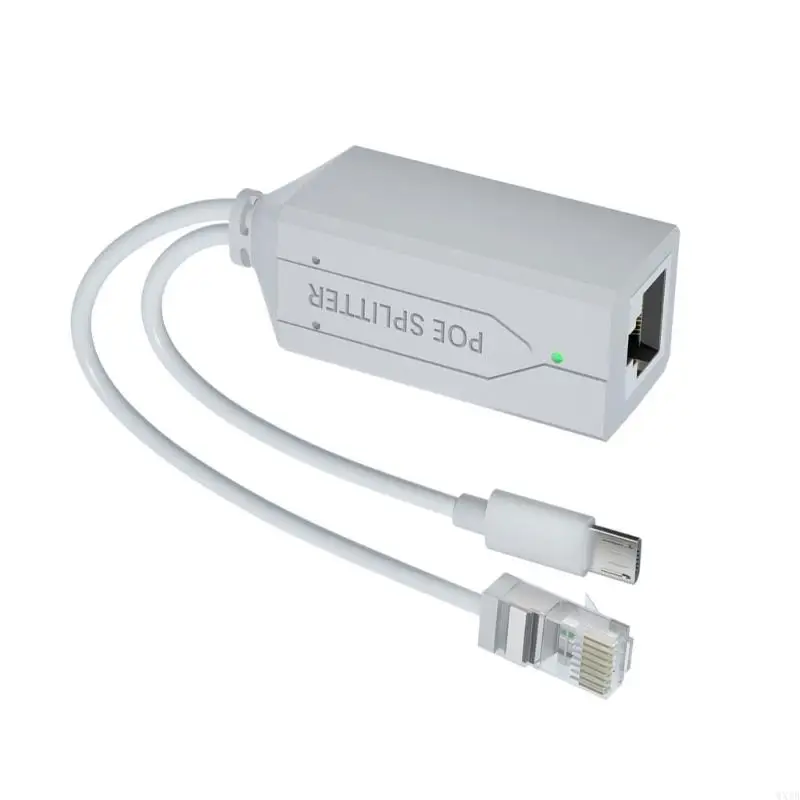 Compactly Power Over Ethernet Splitter 40V To 5V POE Adapter For Networking Devices 