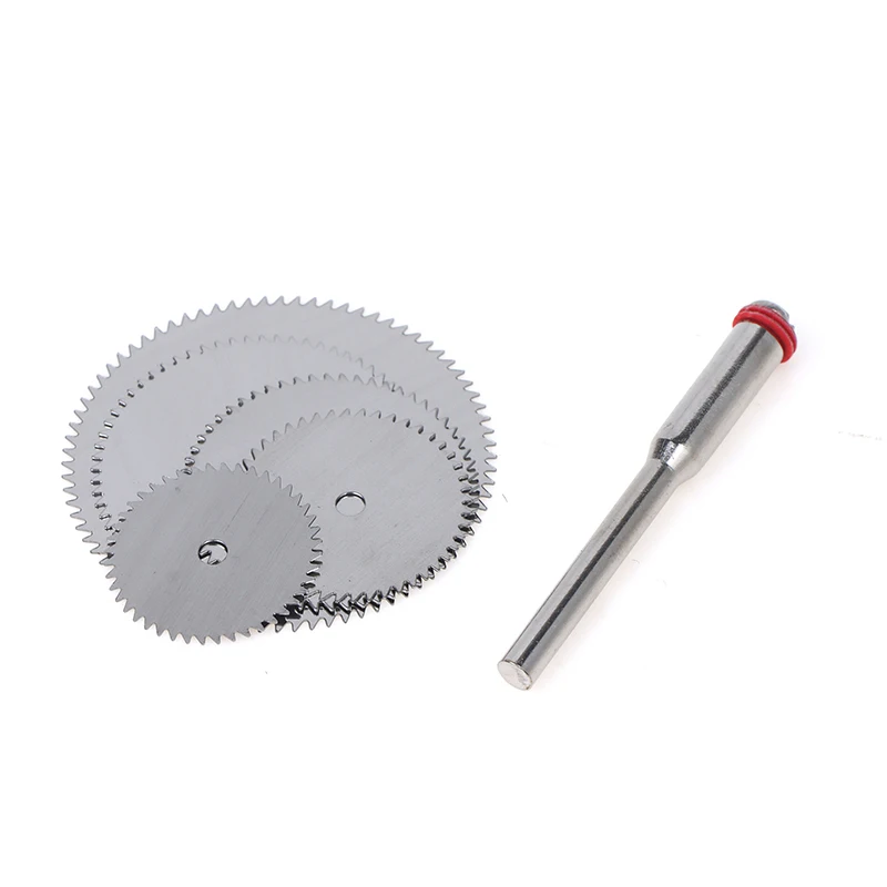 6Pcs Stainless Steel Metal Cutting Disc for Rotary Tools with 1 Mandrel 16/18/22/25/32mm Hand Tools for Slicing through Metal
