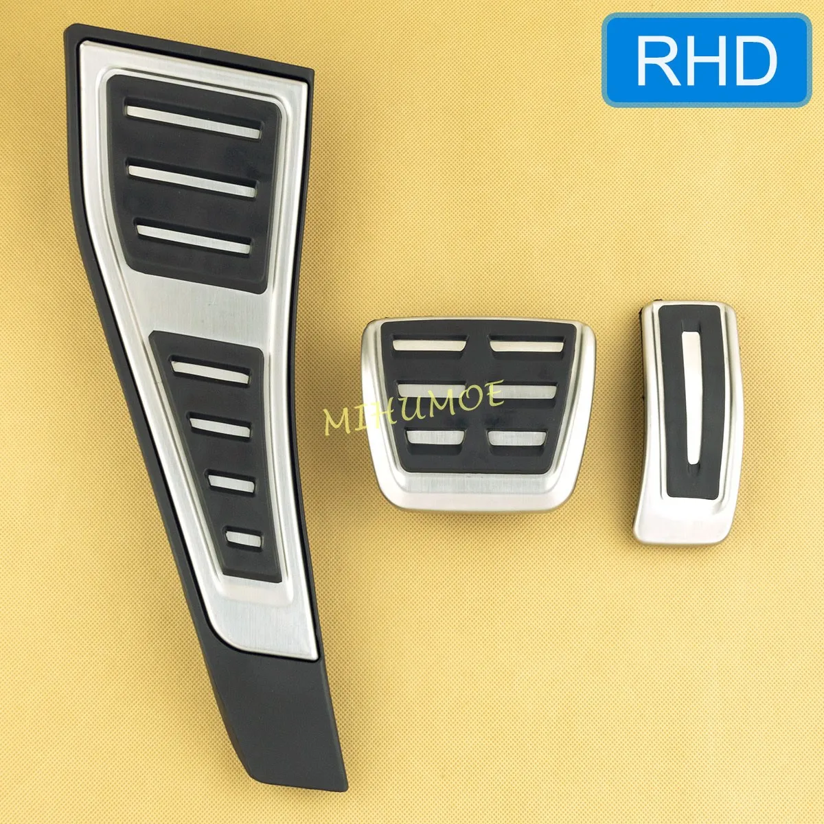 

Car Pedals For 2017-2025 Audi A4 B9 A5 Foot Rest Dead Gas Accelerator Brake Pedal Plate Cover Stainless Steel RHD
