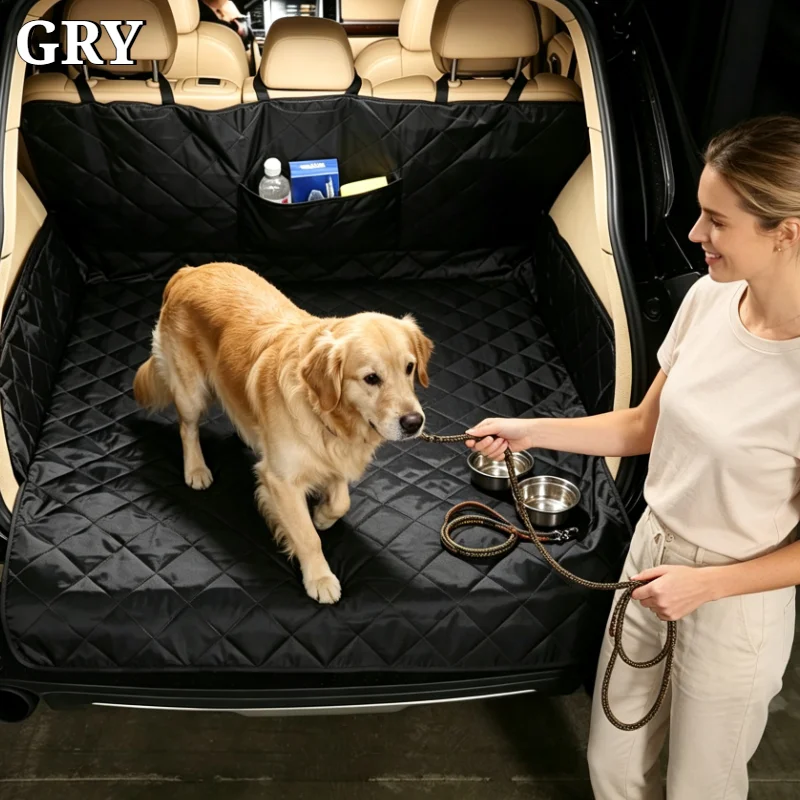 Car Trunk Pet Seat Cover Pet Transport Pad For Mercedes Benz GLS 2020-2026 Oxford Cloth Black Interior Car Accessories