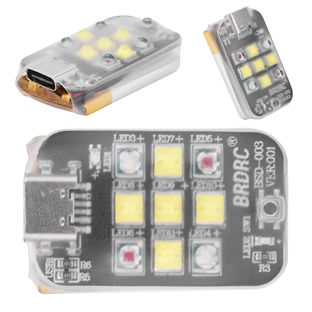 

1-5 шт. стробоскоп для дрона для DJI Avata 2/Mini 3/4 Pro Mavic 3 Pro, ночной полет, 16 режимов освещения, мигающая светодиодная вспышка, аксессуары