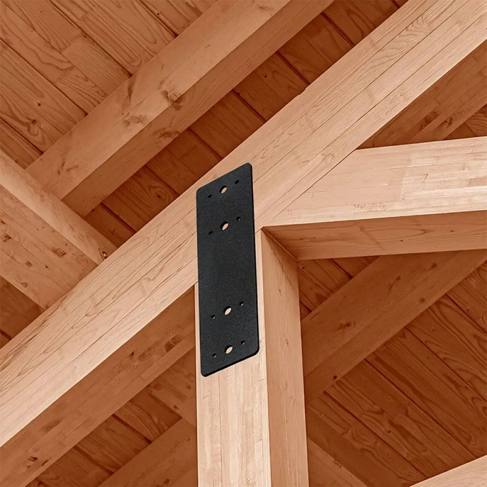 Structural I Shape Steel Plate For RTF Wood Framing Bracket Heavy Duty Joint Repair Furniture Support Connector