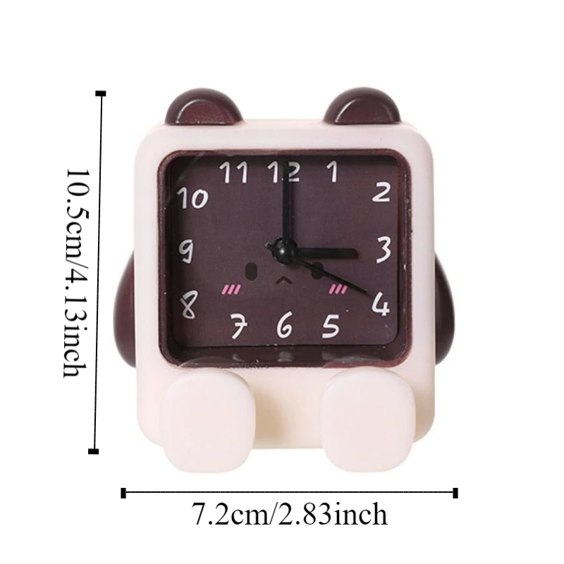 Phone Stand Desktop Clock Phone Holder Multi-functional Statue Cartoon Children's Alarm Clock Anti-slip DIY Crafts