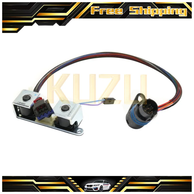 Transmission Overdrive & Lock-Up Solenoid Set (Harness&TCC) 52118500 For Dodge 2500 3500 Jeep