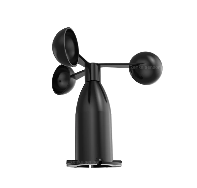 CE Certified Wind Speed Transmitter 4-20mA RS485 0-10V 0-5V 3 Cup Anemometer for Environmental Monitoring