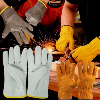 男士工作手套 防靜電焊接皮手套 安全柔軟耐用電工機械手套 防割農用園藝手套 10 最佳銷售 防割手套 - №10