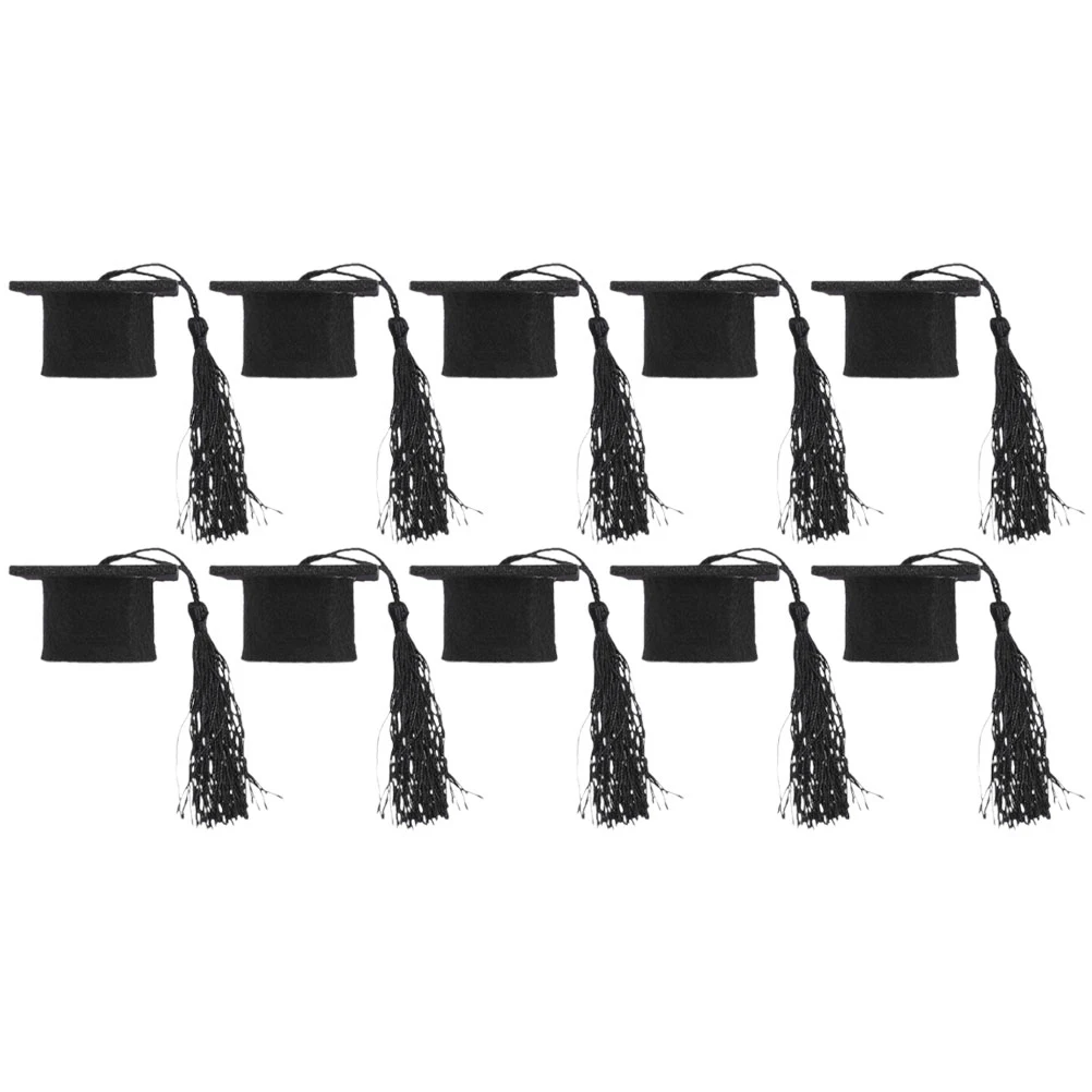 

12 Pcs Doctor Hat Decoration Mini and Graduation Has Cap Decorations Dessert