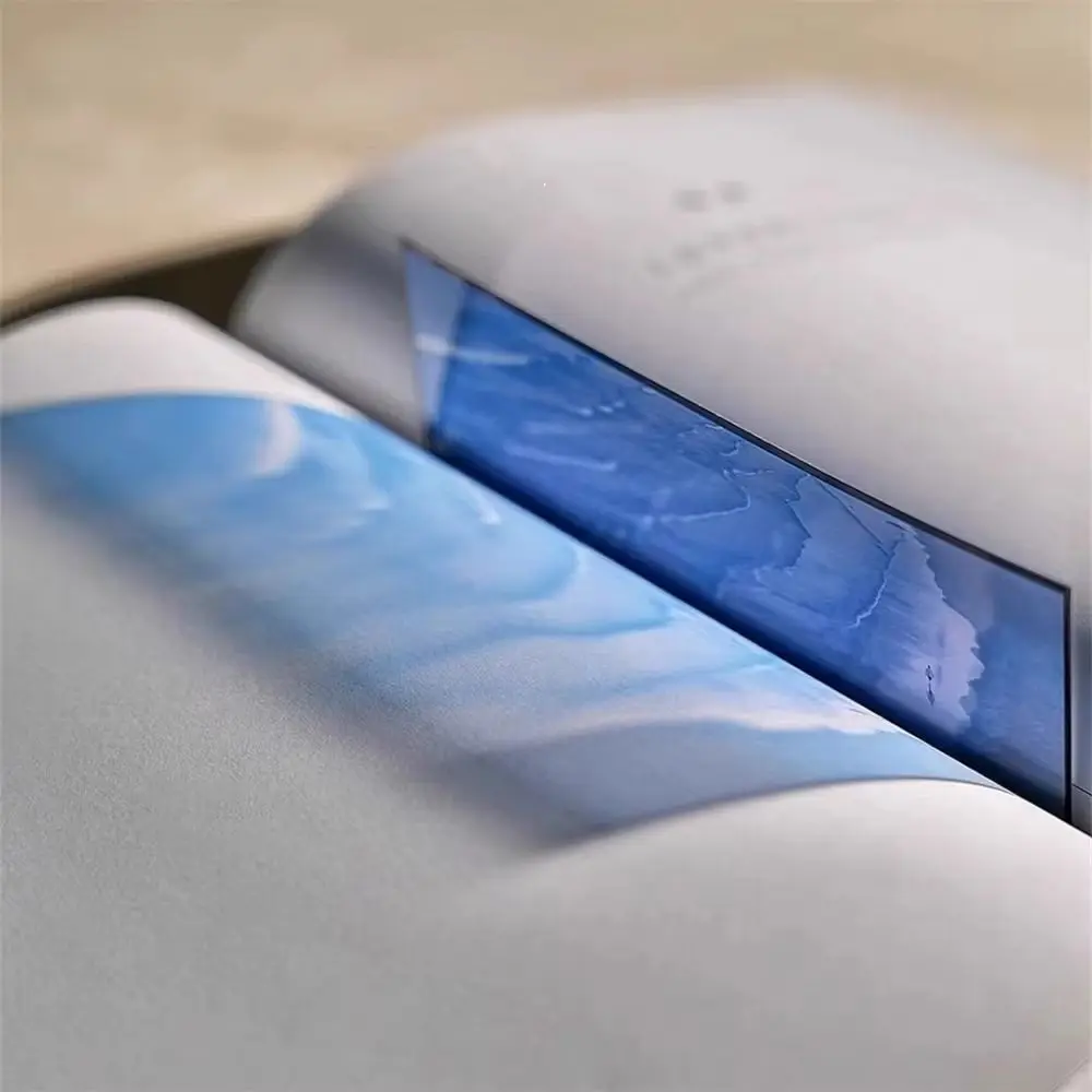 Art Aesthetic Ocean Theme Book Page Clip Transparent Waves Sailboats Sunrise Film Acrylic Bookmark Ocean Scenery Acrylic