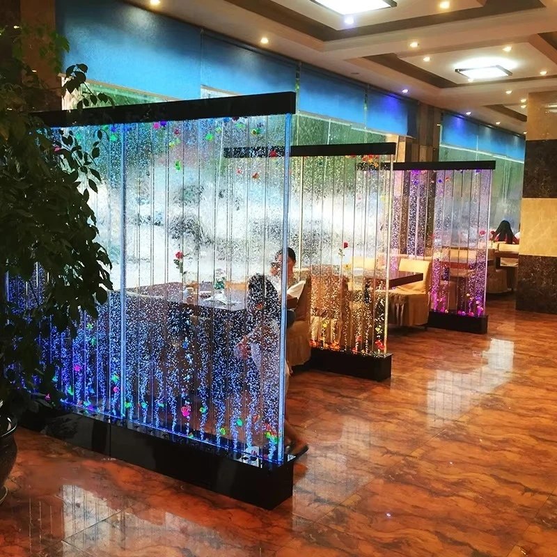 

Modern water curtain wall in various indoor and outdoor spaces, bedroom exterior living room, hotel lobby staircase