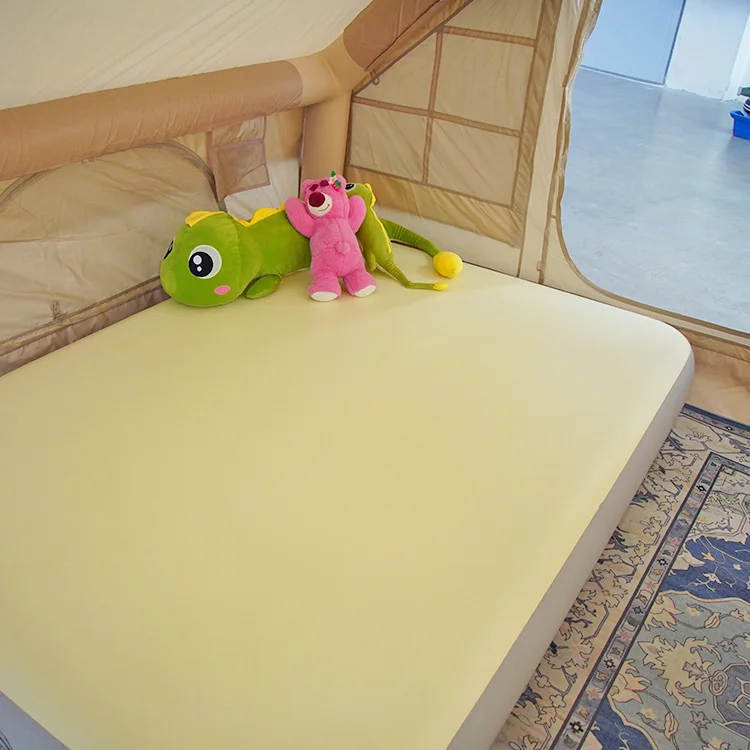 OEM Size 2*1.8*0.2m Home Camping Air Mattress with Built in Pump Comfort Blow up Mattress